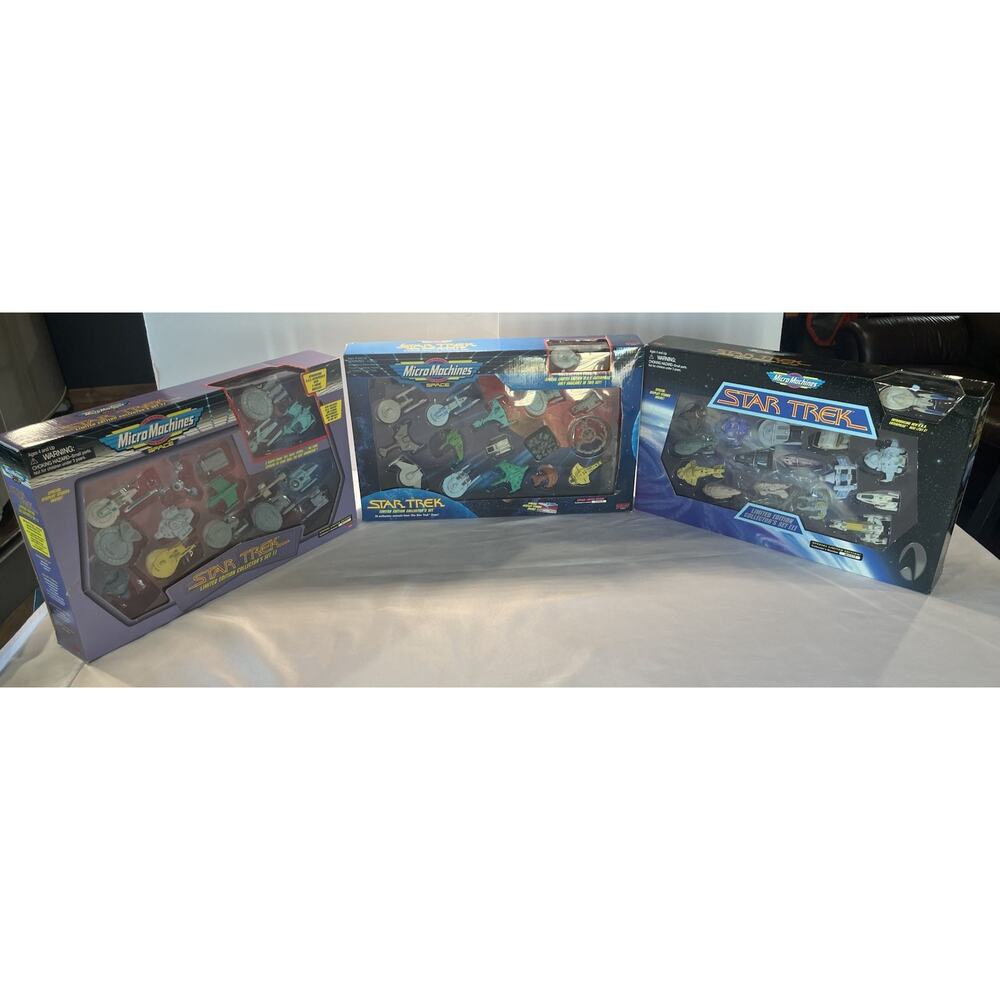 NIB Micro Machines Star Trek Limited Edition Collectors Set 1 2 3 Lot I II III